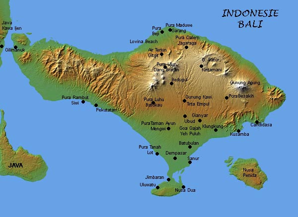 Map Bali
